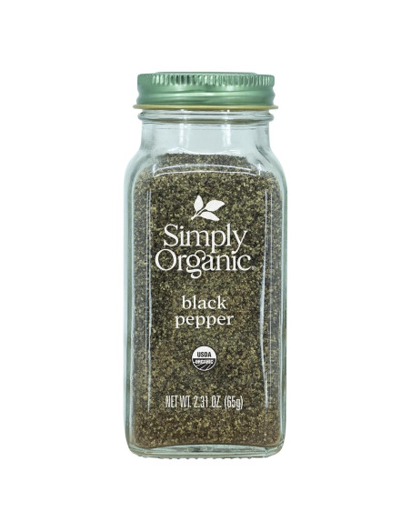 Pimienta Negra Orgánica Simple 65 g Molienda Media