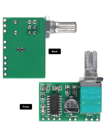 10PCS Amplificador de Audio Digital Diitao PAM8403 3W+3W