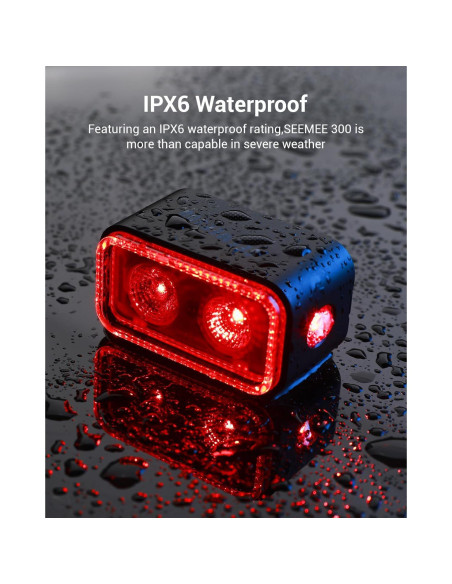 Luz Trasera Magicshine SEEMEE 300, 300 Lúmenes, IPX6 Luz Trasera Magicshine SEEMEE 300, 300 Lúmenes, IPX6