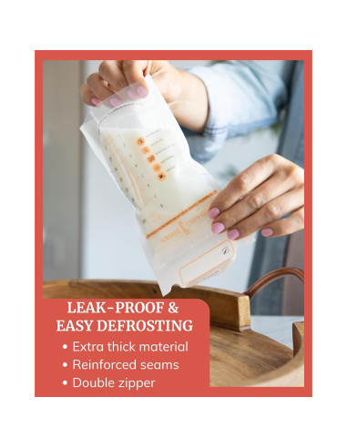 Bolsas de Almacenamiento de Leche Materna Idaho Jones - 60 Unidades, 226.8 Gramos