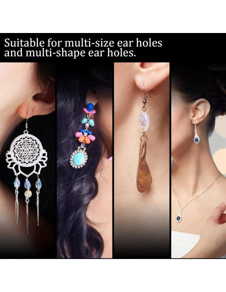 200 Respaldo de Pendientes Outus Transparentes 10mm Goma