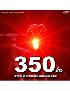 Cygolite Hypershot Luz Trasera para Bicicleta 350 Lúmenes 7 Modos 2