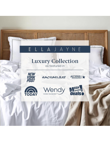 Funda de Edredón Ella Jayne Twin XL 100% Algodón Negro 3 Piezas