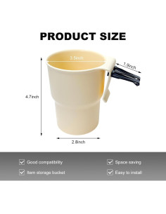 Soporte para Taza de Coche FSTURIOS Beige Universal 2