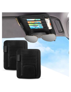 Organizador de Visera de Sol Boao - 2 Paquetes, Negro