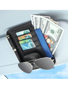 Organizador de Visera de Sol Boao - 2 Paquetes, Negro 2