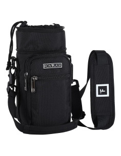 Porta Botellas IRON FLASK con Correa Ajustable y Bolsillos