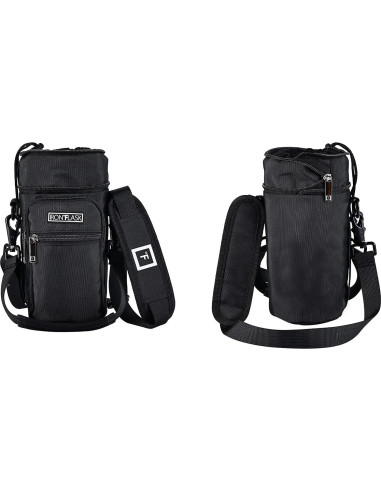 Porta Botellas IRON FLASK con Correa Ajustable y Bolsillos