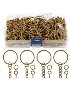 Kit 450 Piezas Anillos de Llave Swpeet 25mm con Cadena