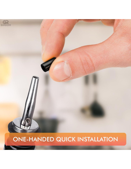 100 Pcs Cubiertas para Vertedores de Licor y Aceite - Goma Negra