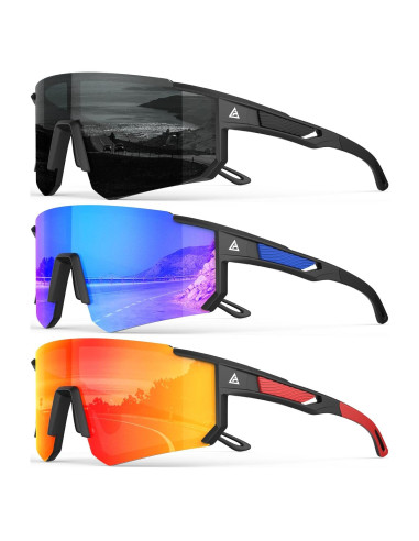 Gafas de sol deportivas polarizadas QALLY UV400 para hombres