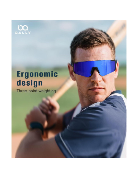 Gafas de sol deportivas polarizadas QALLY UV400 para hombres