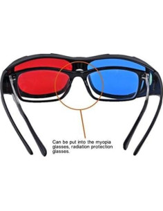 Gafas 3D BIAL Anaglifo Rojo-Azul para Películas y Juegos 2