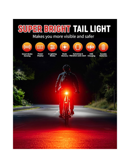 Luz Trasera de Bicicleta DARKBEAM T25 LED Recargable USB-C Luz Trasera de Bicicleta DARKBEAM T25 LED Recargable USB-C
