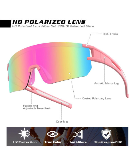 Gafas de sol deportivas BOLLFO polarizadas UV400 unisex