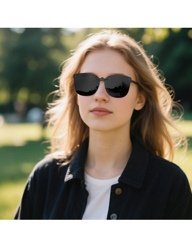 Gafas de Sol Clip On VIEWBETTER Polarizadas UV Gris
