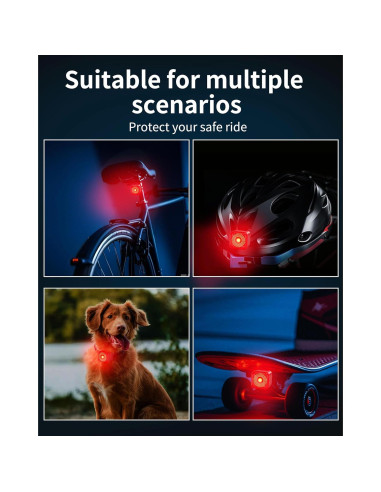 Luz Trasera de Bicicleta DARKBEAM T25 LED Recargable USB-C