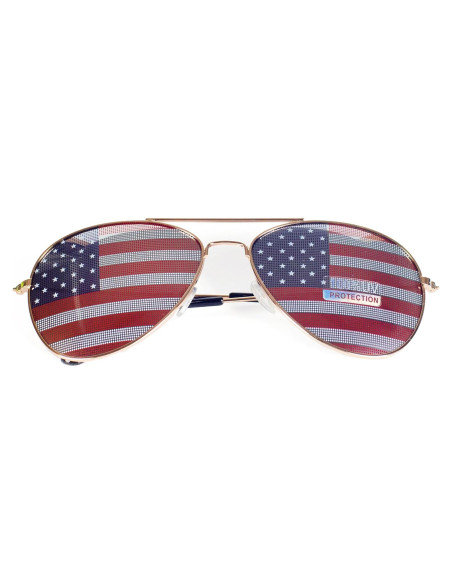Gafas de sol decorativas espejo bandera americana Goson Gafas de sol decorativas espejo bandera americana Goson