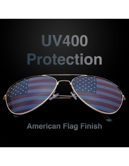 Gafas de sol decorativas espejo bandera americana Goson Gafas de sol decorativas espejo bandera americana Goson