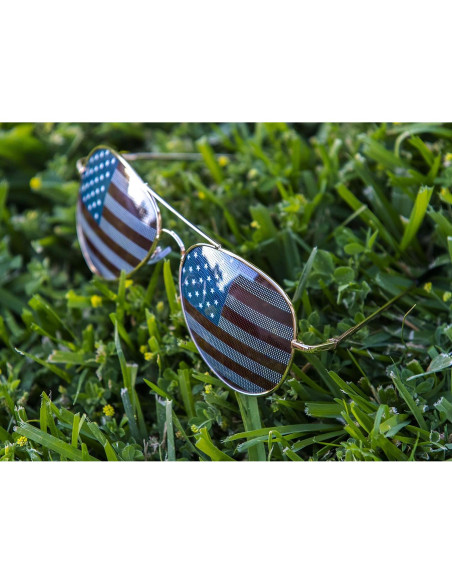 Gafas de sol decorativas espejo bandera americana Goson Gafas de sol decorativas espejo bandera americana Goson