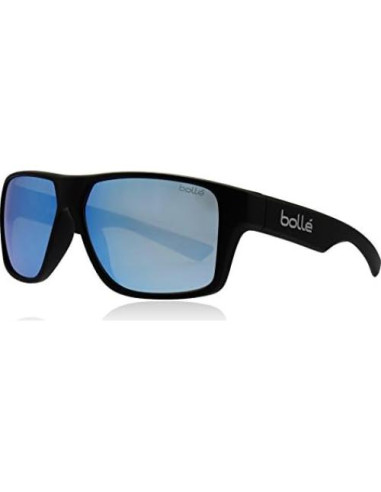 Gafas de sol grandes Bollé Brecken para hombres - Negro mate