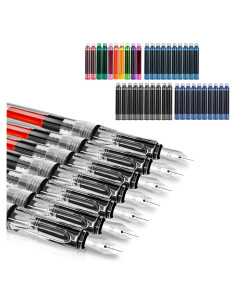 Juego de Caligrafía Wonwood 7 Plumas Estilográficas 40 Cartuchos