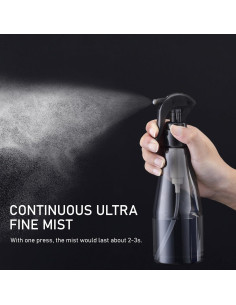 Botella Spray Continua Lusiyi 300ml 2pcs Negro para Cabello y Plantas 2
