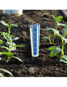 Medidor de Lluvia Circrane Azul 12.7 cm con Soporte y Tornillos 2