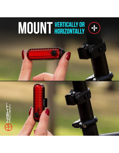 Luz Trasera para Bicicleta NP Night Provision KIT-R1 - 4 Modos LED