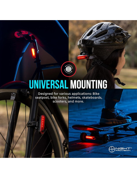 Luz Trasera para Bicicleta NP Night Provision KIT-R1 - 4 Modos LED