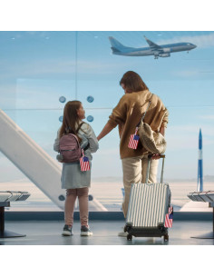 Paquete de 4 Etiquetas de Equipaje Sodsay - Cuero, 12.5x7 cm 2