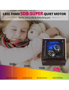 Enrollador de Relojes Automáticos INCLAKE con Luz LED Azul 2