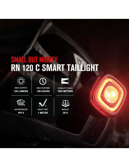 Luz Trasera para Bicicleta OLIGHT RN 120 C 120 Lúmenes IPX6