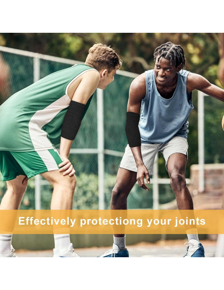 2 Pares Soporte de Codo AOZUO Compresión Transpirable Negro