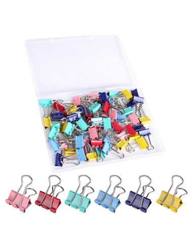 Clips de Carpeta Pequeños Ufmarine 60 Pcs Acero Templado