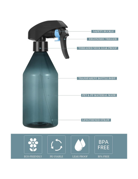 Botella de Spray para Plantas Driew 300ml Azul Claro