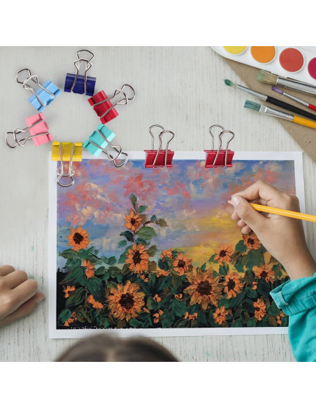 Clips de Carpeta Pequeños Ufmarine 60 Pcs Acero Templado