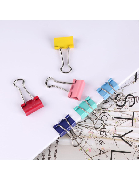 Clips de Carpeta Pequeños Ufmarine 60 Pcs Acero Templado