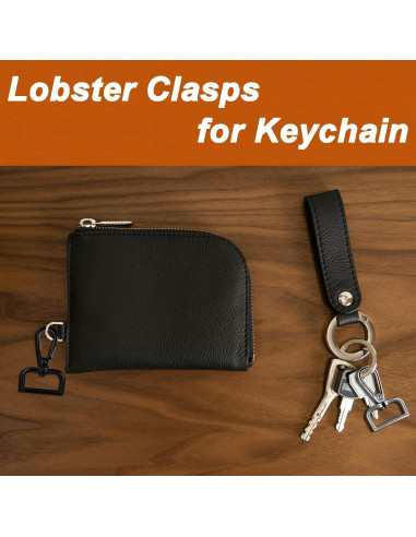 Ganchos Giratorios de Metal CooBigo 6 Piezas 46.5mm Bronce