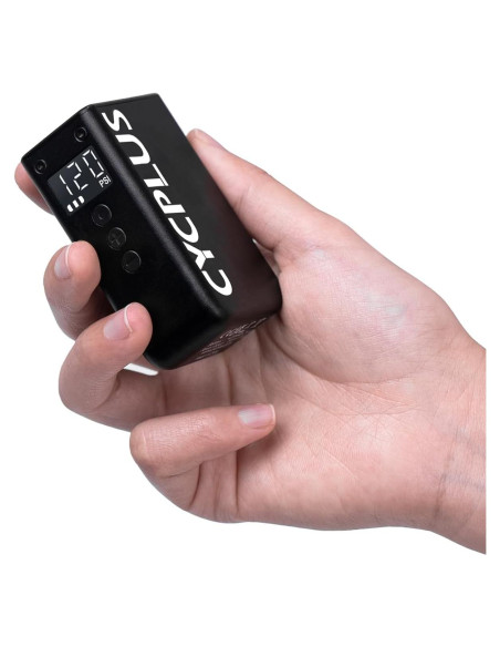 Bomba Eléctrica CYCPLUS AS2 Pro Mini con Manómetro 120 PSI