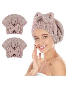 Gorro de Microfibra Grande SUNLAND para Secado de Cabello 34x28cm