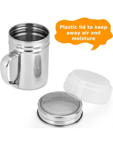 Shaker Duster de Azúcar en Polvo Accmor - Acero Inoxidable 198g