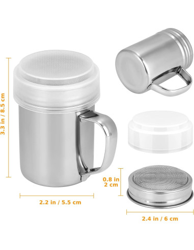 Shaker Duster de Azúcar en Polvo Accmor - Acero Inoxidable 198g