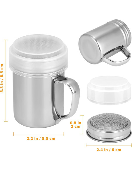 Shaker Duster de Azúcar en Polvo Accmor - Acero Inoxidable 198g