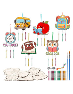 Kit de Campanas de Viento BAPHILE 6 Piezas para Pintar