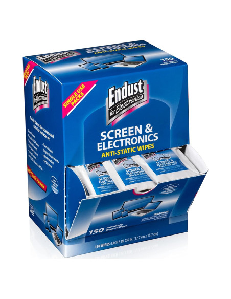 Toallitas Limpiadoras Endust para Electrónicos 150 Unidades