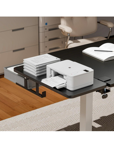 Bandeja Extensora de Escritorio PEGZONE 61x30.5cm con Cajón Negro