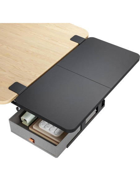 Bandeja Extensora de Escritorio PEGZONE 61x30.5cm con Cajón Negro