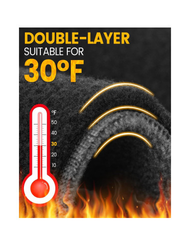 Banda para la cabeza BEACE de forro polar unisex - Negro