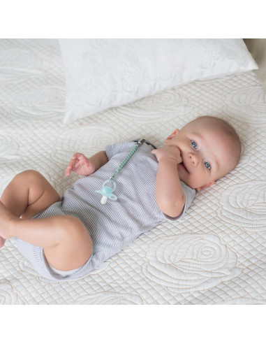 Clip de Chupete de Silicona Tender Babe - 6 Piezas, Seguro y Chic